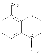 2H-1-Benzopyran-4-amine, 3,4-dihydro-8-(trifluoromethyl)-, (4R)-